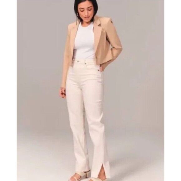 Abercrombie & Fitch The 90s Straight Ultra High Rise Curve Love Jeans Size 30 10 - Picture 15 of 15